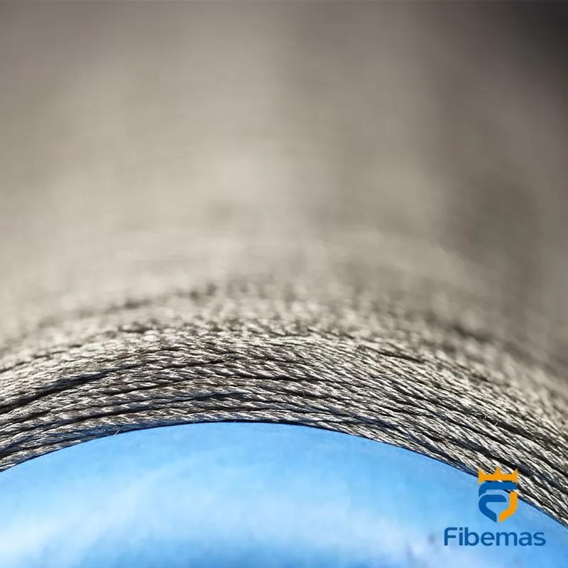 Silver fiber sewing thread