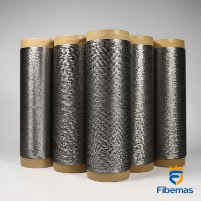 Stainless steel fiber filament yarn