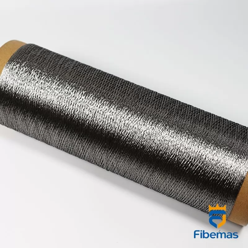 Stainless steel fiber filament yarn