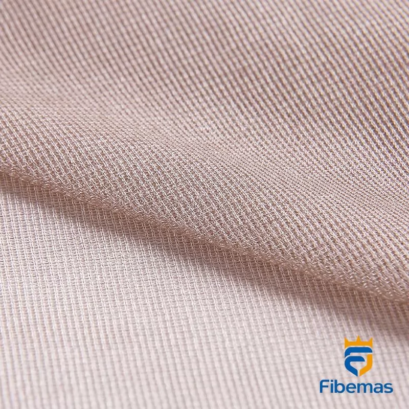 Silver fiber ultra-thin mesh fabric