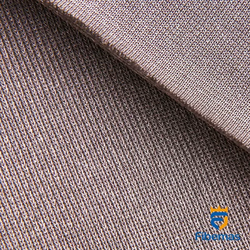 Silver fiber knitted fabric