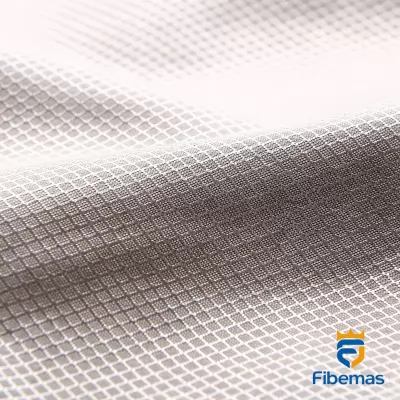 Diamond pattern silver fiber conductive fabric