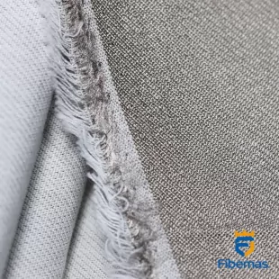Silver and cotton fiber double-sided fabric
