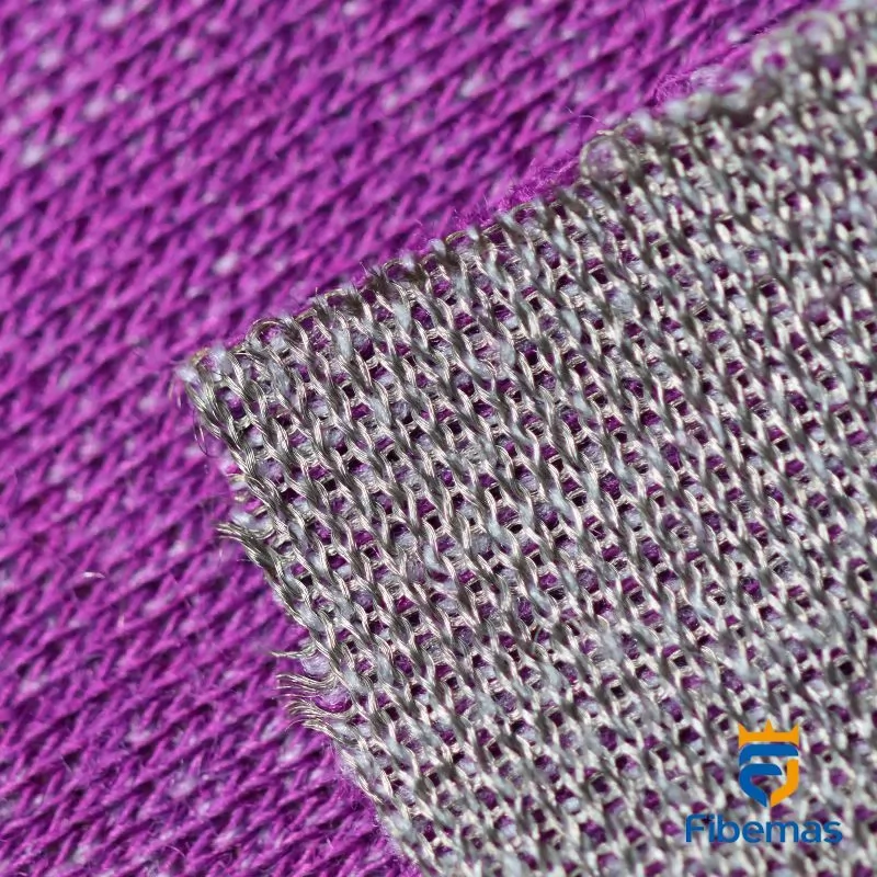 Silver and Modal stretch fabric