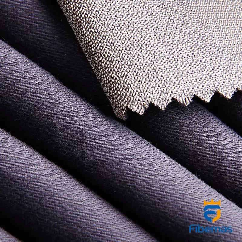 Silver fiber and cotton shielding fabric