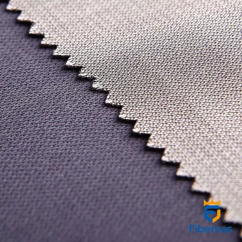 Silver fiber and cotton shielding fabric
