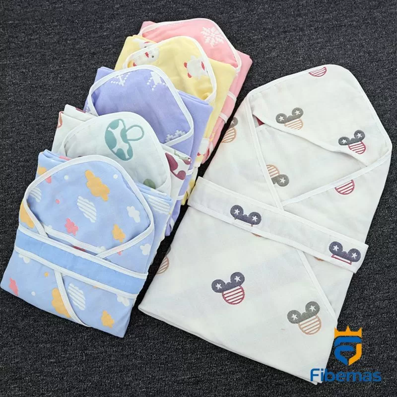 RF Radiation Shielded Baby Hooded Swaddle