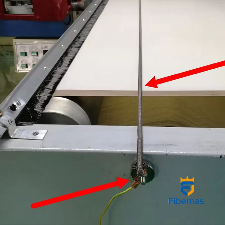 Stainless steel fiber conductive grounding rope