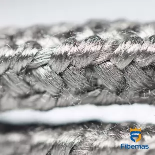 Stainless steel fiber square grounding rope