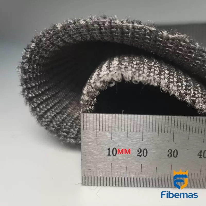 Heat resistant FeCrAl knitted fabric